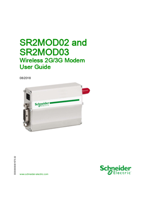 SR2MOD02 and SR2MOD03 Wireless 2G/3G Modem, User Guide | Schneider Electric